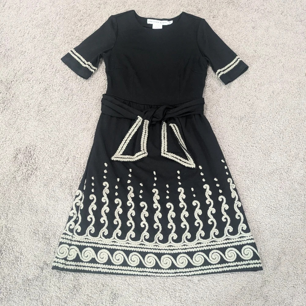 Gretchen Scott Black Dress Size XS The‎ Charmer Dress
